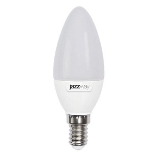 Лампа LED E14  C37 7W/830 230V свеча матовая 530Lm JAZZWAY